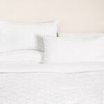Cottage textured 3pcs comforter super king in white 250*260cm image number 1