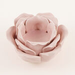 Homez Peaceful Peach Tea Light Holder Blush Pink 10.5*10.5*5.5 Cm image number 1