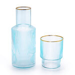 GLASS BEDSIDE WATER JUG image number 1