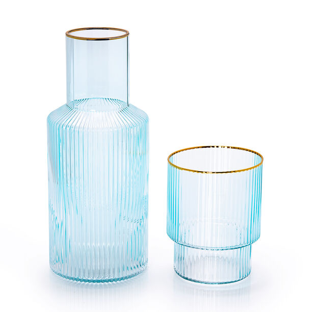 GLASS BEDSIDE WATER JUG image number 1