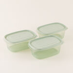 Alberto Food Container Set 3Pcs 2100Ml, Green image number 1