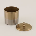Homez Bath Canister Stainless Steel Light Gold 11 Cm image number 0