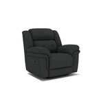 Homez recliner armchair 1 seater 105*92*105cm, black image number 0