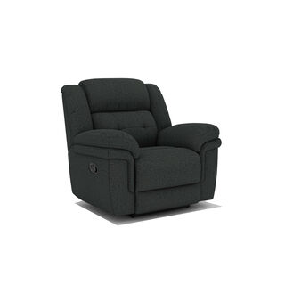 Homez recliner armchair 1 seater 105*92*105cm, black