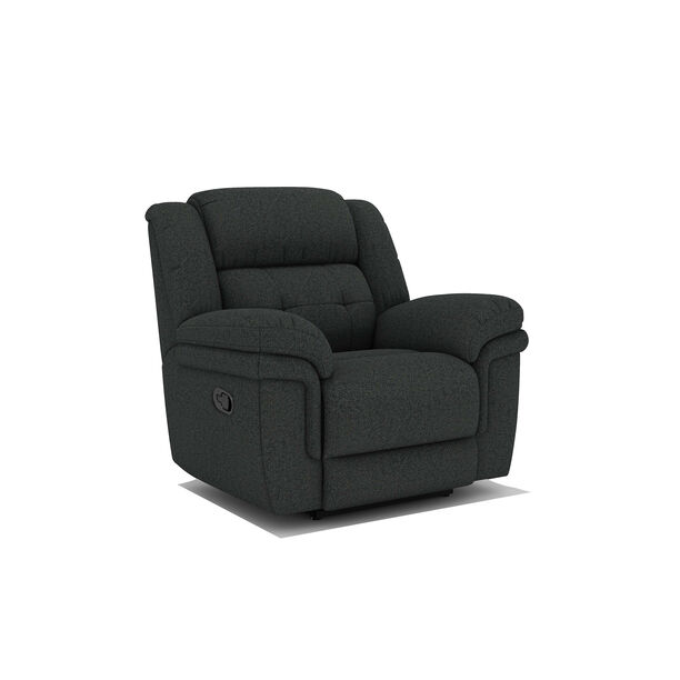 Homez recliner armchair 1 seater 105*92*105cm, black image number 0