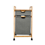 Bamboo storage basket cart 48*32*110 cm image number 0