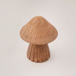 Homez decoration mushroom figurine resin wood grain image number 1