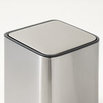 Cottage stainless steel square guard pedal bin 5L soft close, silver image number 4