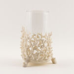 Homez resin baley candle holder 20*18.5*28cm, beige image number 0