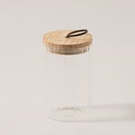 Alberto 4Pcs Glass Canister Set With Wooden Base image number 3