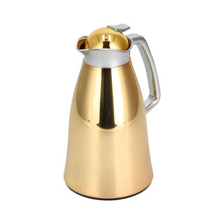 Vacuum Flask Beige And Gold 1L