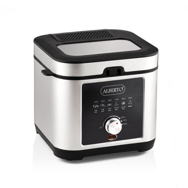 Stainless steel deep fryer 2.5L, 1200W, silver and black image number 3
