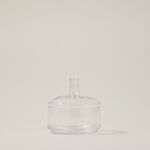 Alberto transparent glass candy jar with lid 12*13 cm image number 2
