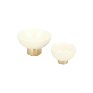 Date Bowl 2Pc Porcelain Harmony Emboss