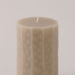 هومز شمعة إليغنت من شمع الصويا، بيج 7*7*10.5سم image number 2