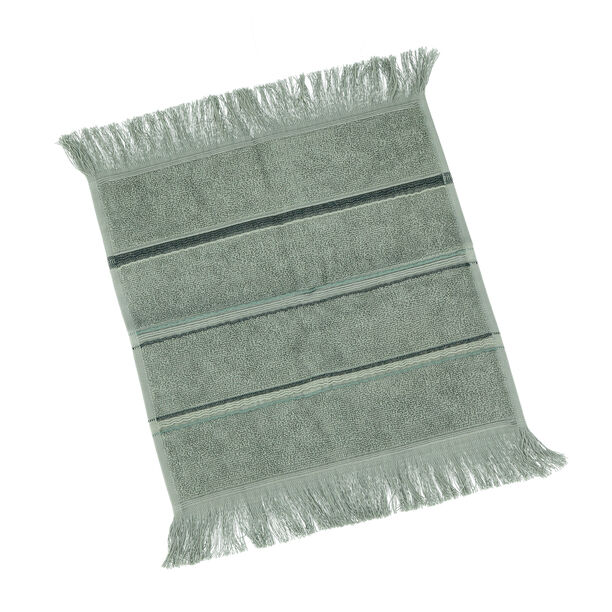 Face Towel Stripe Green image number 1