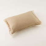 Homez Beige Light Edge Rectangular Cushion Cover, 30*45Cm image number 2