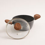 Alberto granite pot with glass lid, 20 cm image number 1