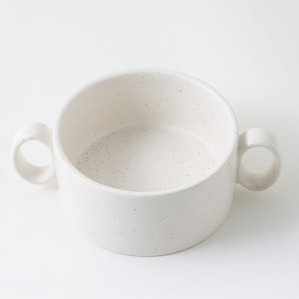 La Mesa stoneware oven to table mid pot with lid, beige 15.2*10.3*5.1 cm image number 5