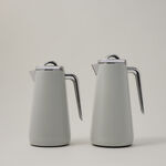 Dallaty Eve set of 2 steel vacuum flask grey & chrome image number 0