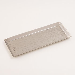 Dallaty Metal Serving Tray, Silver, 31*31*3 cm