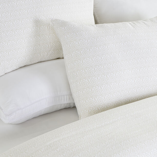 Boutique Blanche 3pcs cotton duvet cover 260*220cm 300 thread count white image number 1