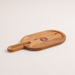 Alberto serving plate dark brown acacia wood 40*18 cm image number 0