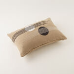 Homez Beige Abstract Circle And Line Cushion Cover, 30*45Cm image number 2