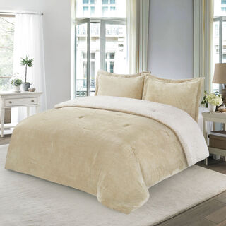 3 Pcs Flannel Comforter Set Twin Size