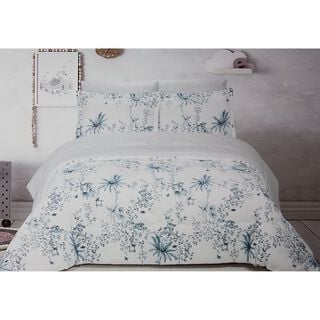 Yaprak Microfiber Comforter Set King Size 5 Pieces