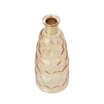 Vase With Gold Ring Amber Color image number 2