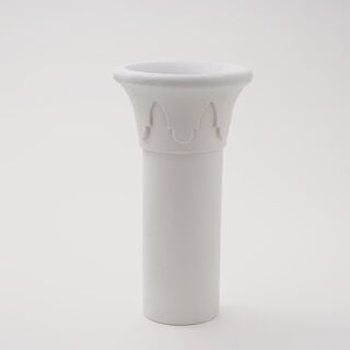 Qurtuba Collection Homez Arqa Vase, White, 23*23*42 cm