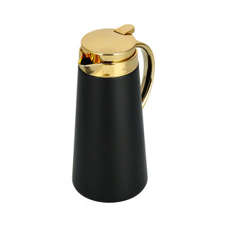 Steel Vacuum Flask Pipe Gold/Black 1L