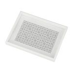 Wood Tray Pp 1Pc White Gray image number 1