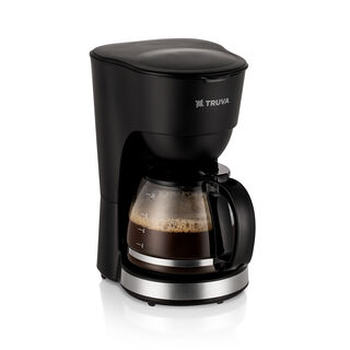 Truva Black Glass Coffee Maker 1.5L, 10 Cups