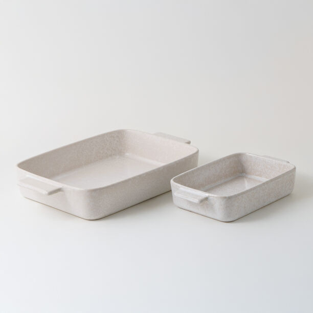 La Mesa stoneware oven to table 2pcs rectangular dish set, white image number 0
