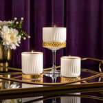 Gloria gold candle 7.5*8.5 Cm White image number 0