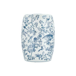 Ceramic Stool Blue 46 cm