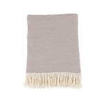 Cotton Knitted Throw Lilac image number 1