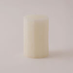 Homez soya wax elegant candle, white 7*7*10.5cm image number 1
