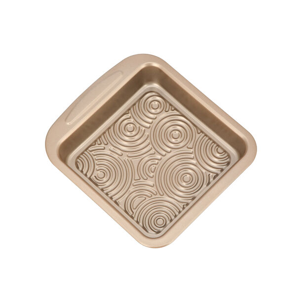 صينية فرن مربعة بسطح غير لاصق لون ذهبي من البرتو image number 6