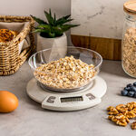 Alberto digital white kitchen scale 5kg with bowl image number 0