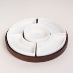 6Pc Wood Nuts Bowl image number 0