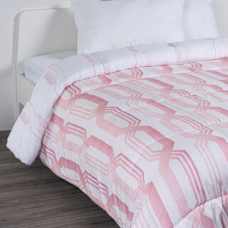Cottage blue nautical stripe comforter twin size