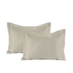 Cottage 2 pcs creamy percale cotton pillowcases 50*90 cm 200 thread count image number 0