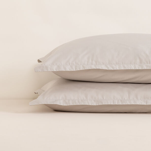 Boutique Blanche Pillow Cover Set 100% Cotton 200Tc Percale King Grey 90*50 Cm image number 2