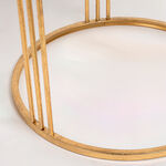 Side Table Set Of 2 Gold With Mirror Top Big image number 5