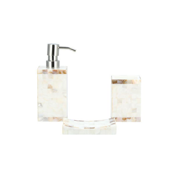 3 Pcs Bath Set Pearlized image number 0