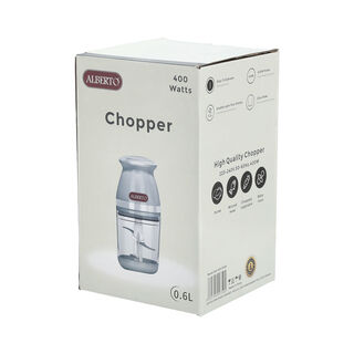 Alberto Chopper Glass Bowl 150W 0.6L White