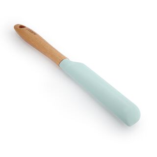 Alberto Silicone Scraper With Wooden Handle Blue 